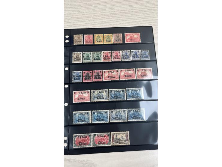 including Germany stamps ovpt. "China" and Germany stamps surch. with Chinese currency. Please view.